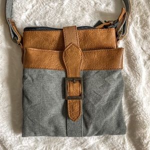 Purse made from recycled military tents
